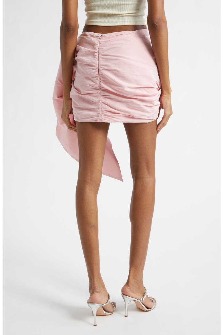 Taffeta Knot Miniskirt, Alternate, color, BABY PINK