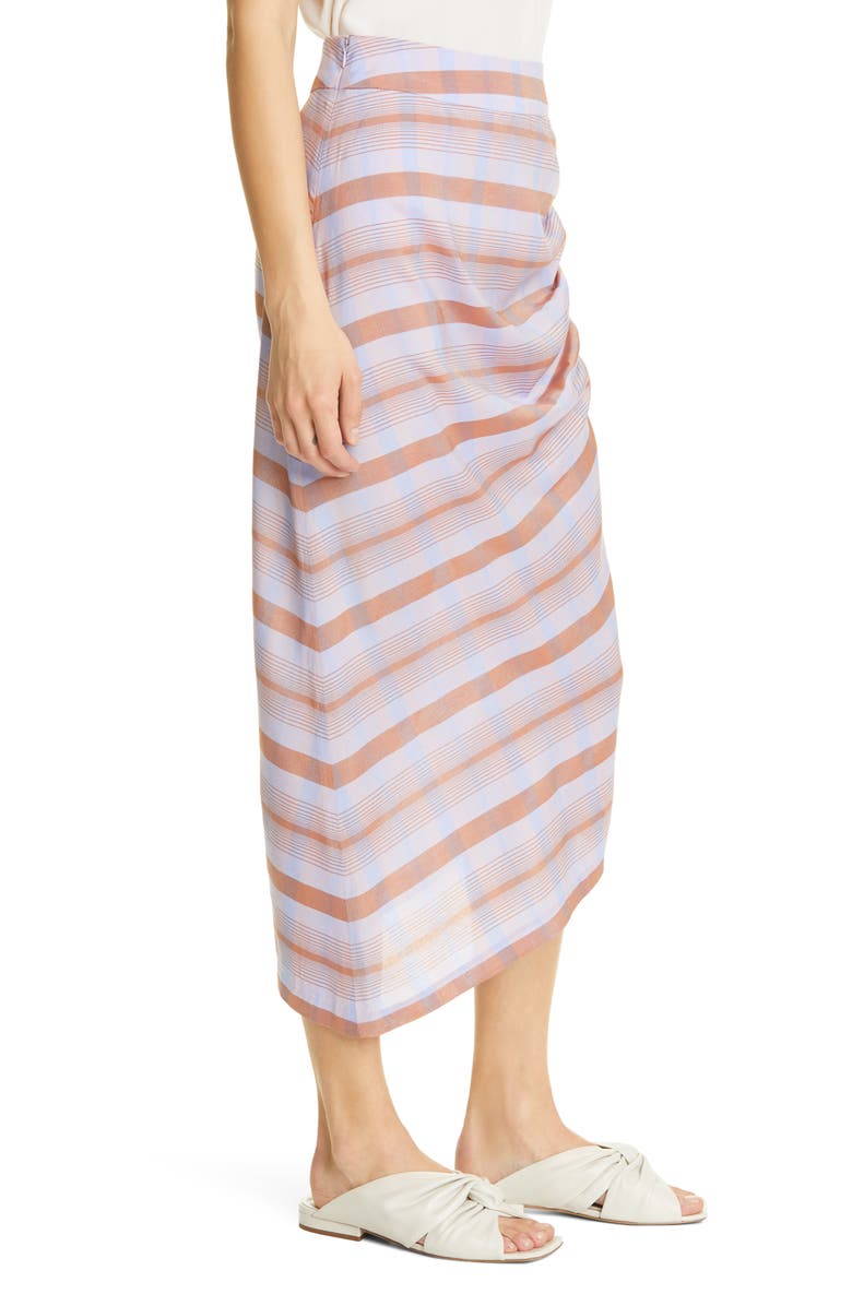 Smythe Asymmetrical Gathered Skirt, Alternate, color,