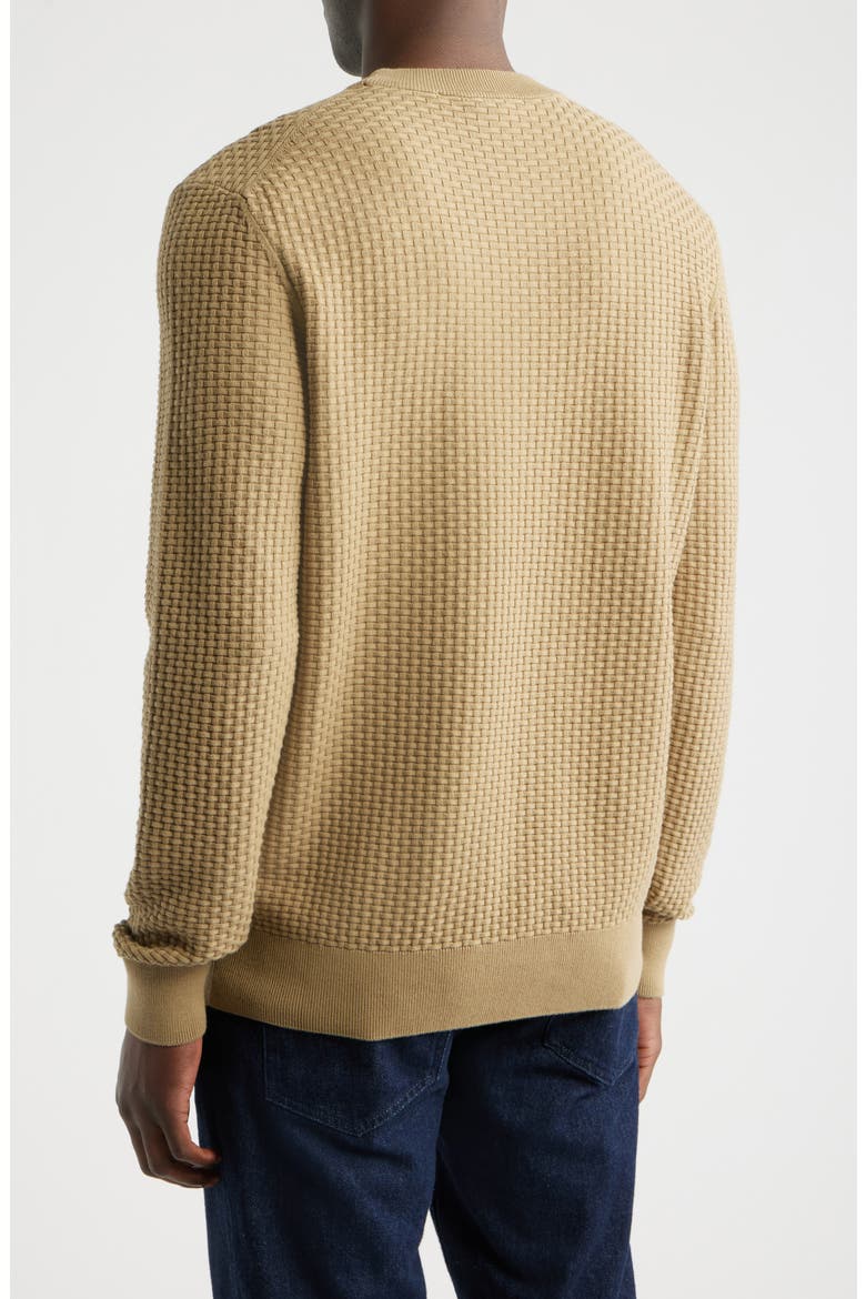 Imberto Textured Sweater, Alternate, color, DARK BEIGE