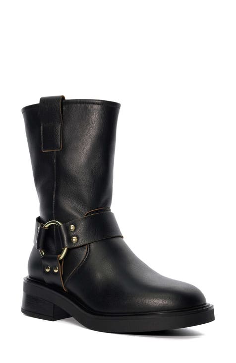 Dune fashion long black boots