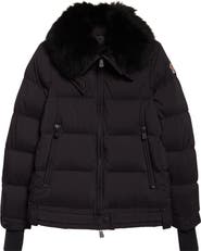 Moncler Grenoble Arabbas Genuine Shearling Collar Down Jacket