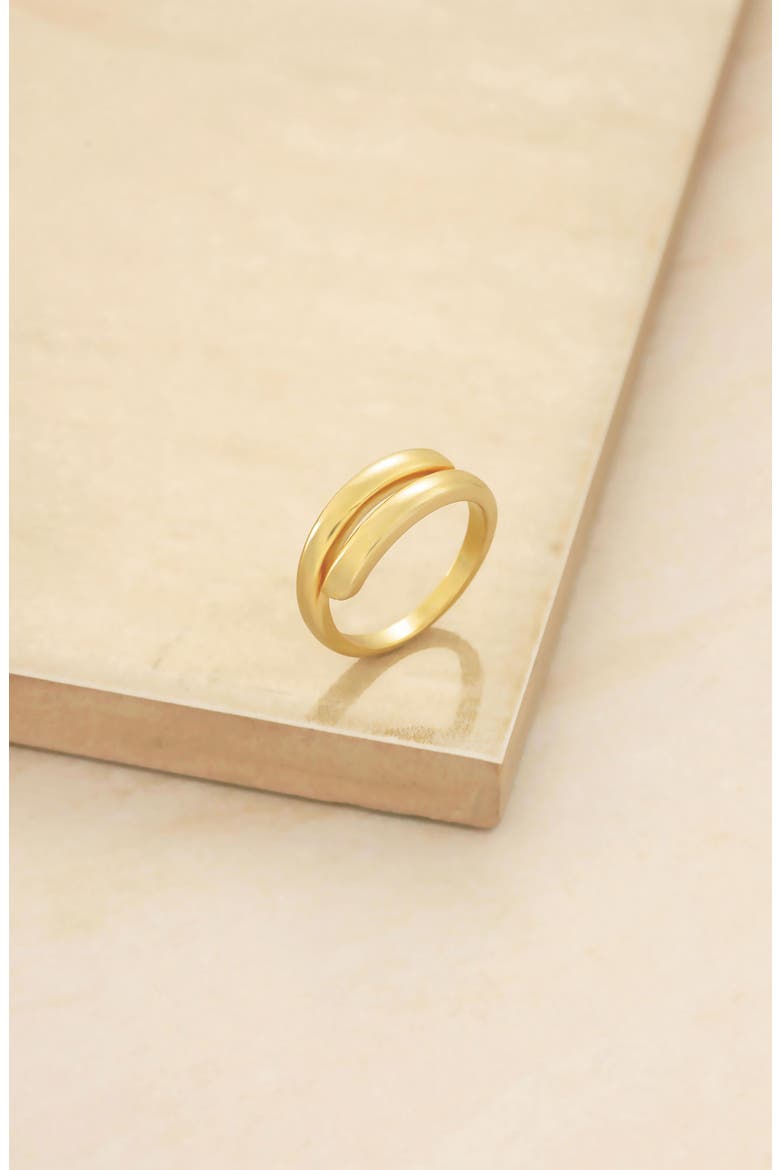 Smooth Wrap Ring, Alternate, color, GOLD