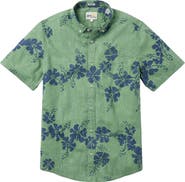Reyn Spooner 50th State Tailored Fit Short Sleeve Button Down Shirt