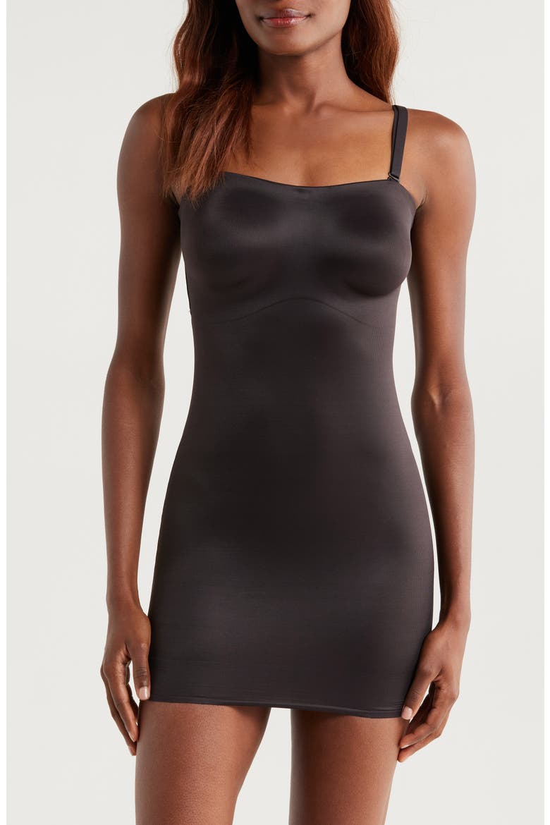 Show Stopper Convertible Slip, Alternate, color, BLACK