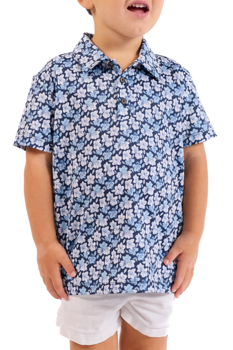 The Azaleas - Navy Boys Golf Polo