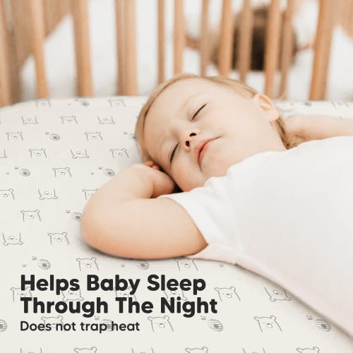 Keababies Isla Fitted Crib Sheets In Bumble Bear