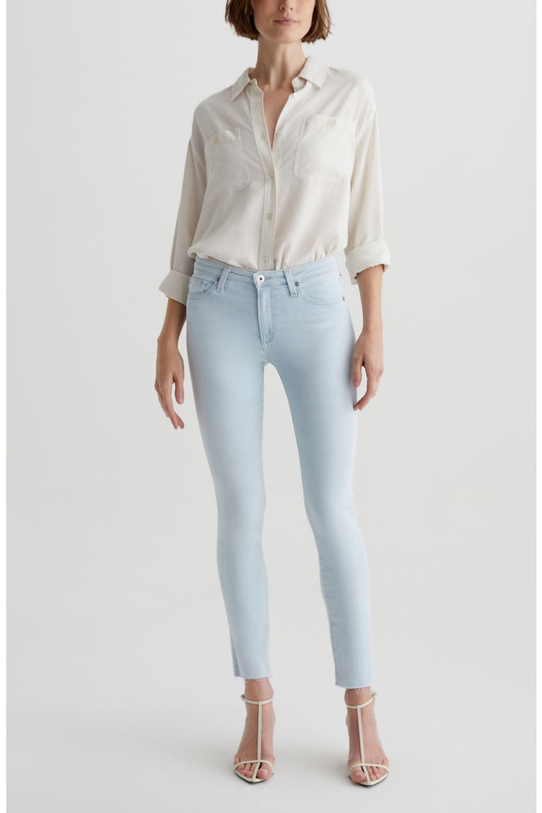 Prima Low Rise Ankle Cigarette Jeans, Alternate, color, HEAT WAVE