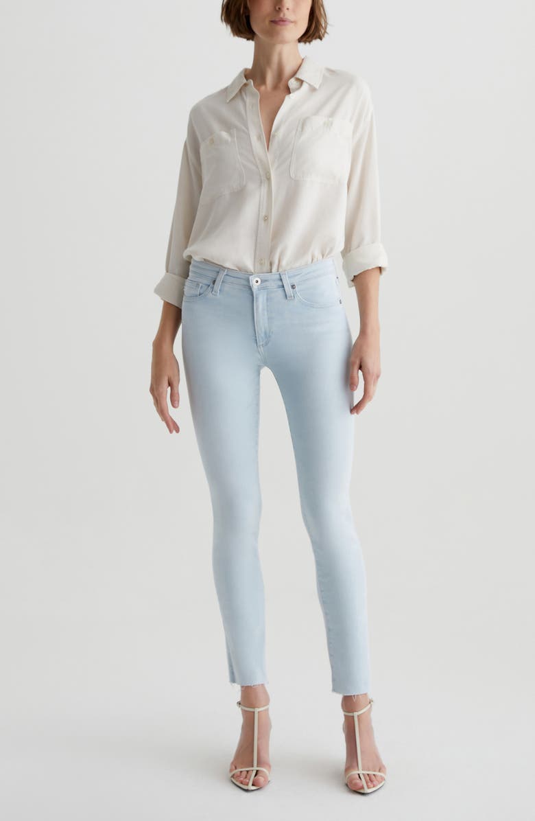 AG Prima Low Rise Ankle Cigarette Jeans, Alternate, color, Heat Wave