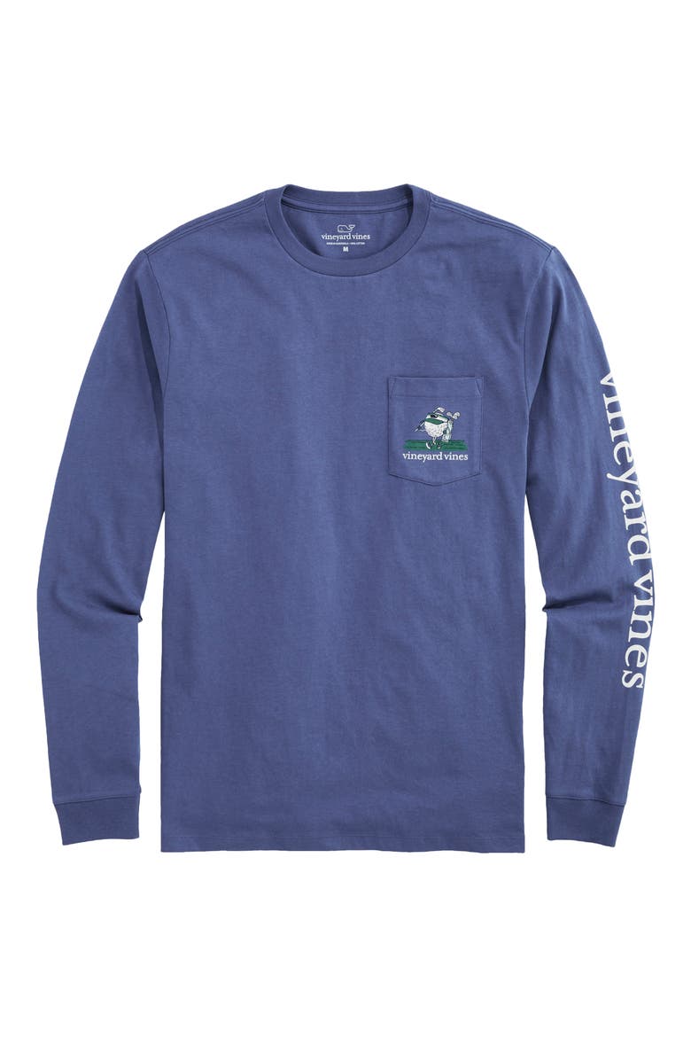 Drive Fast Putt Slow Graphic Long Sleeve T-Shirt, Main, color, MOONSHINE