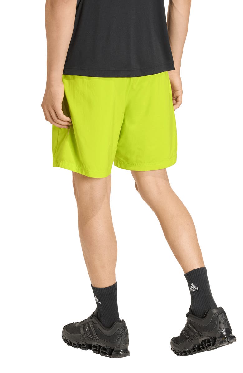 adidas Lightweight Regular Fit Drawstring Shorts, Alternate, color, Solar Yellow/ Solar Yellow