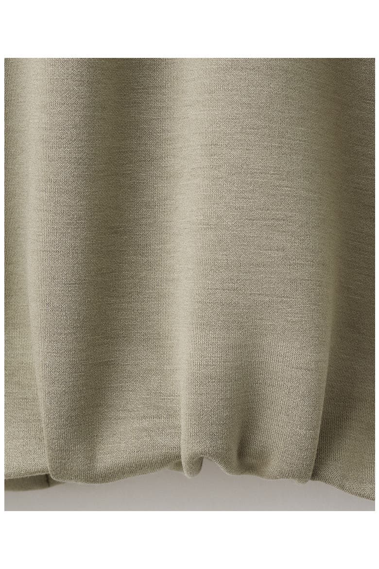 High Neck Balloon Sweatshirt, Alternate, color, KHAKI GREEN