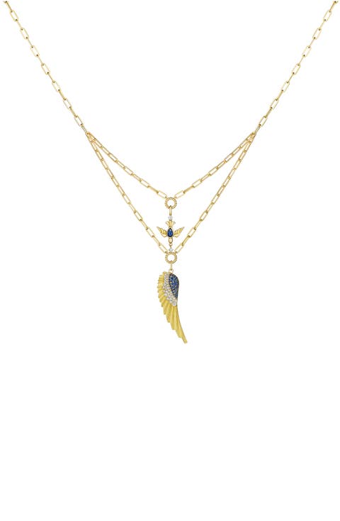 Penka 18K Gold Layered Pendant Necklace