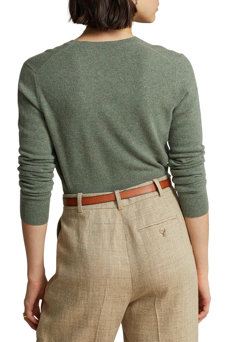 Crop Cashmere Cardigan, Alternate, color, LOVETTE HEATHER