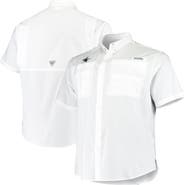 Columbia Men's Columbia White Dallas Cowboys Big & Tall Tamiami Woven Button-Down Shirt