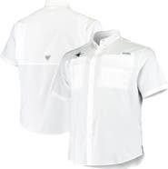 Columbia Men's Columbia White Dallas Cowboys Big & Tall Tamiami Woven Button-Down Shirt