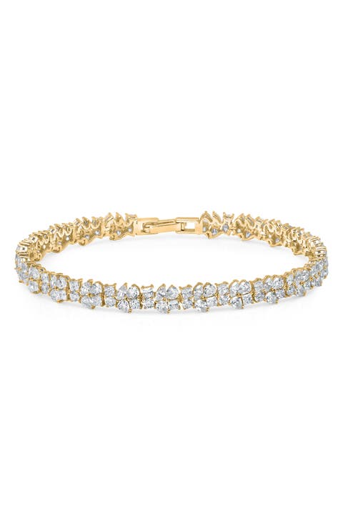 Multi Cluster Cubic Zirconia Bracelet