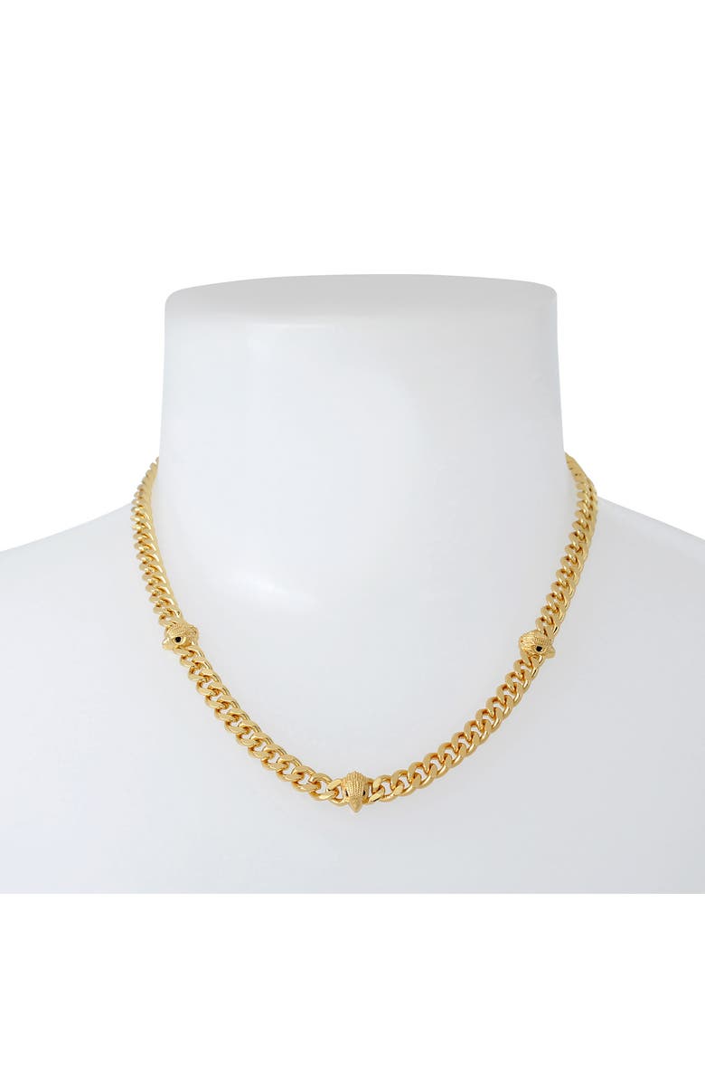 Kurt Geiger London Eagle Head Station Necklace, Alternate, color, 