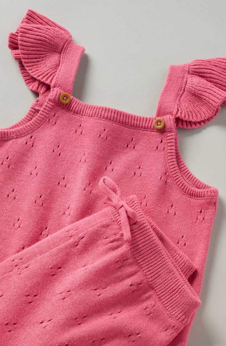 Nordstrom Cap Sleeve Sweater & Shorts Set, Alternate, color, Pink Sunset