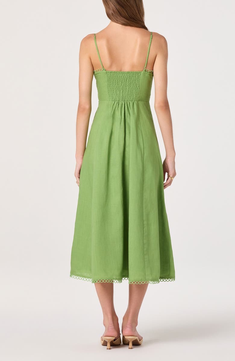 ASTR the Label Christie Sleeveless A-Line Dress, Alternate, color, Green
