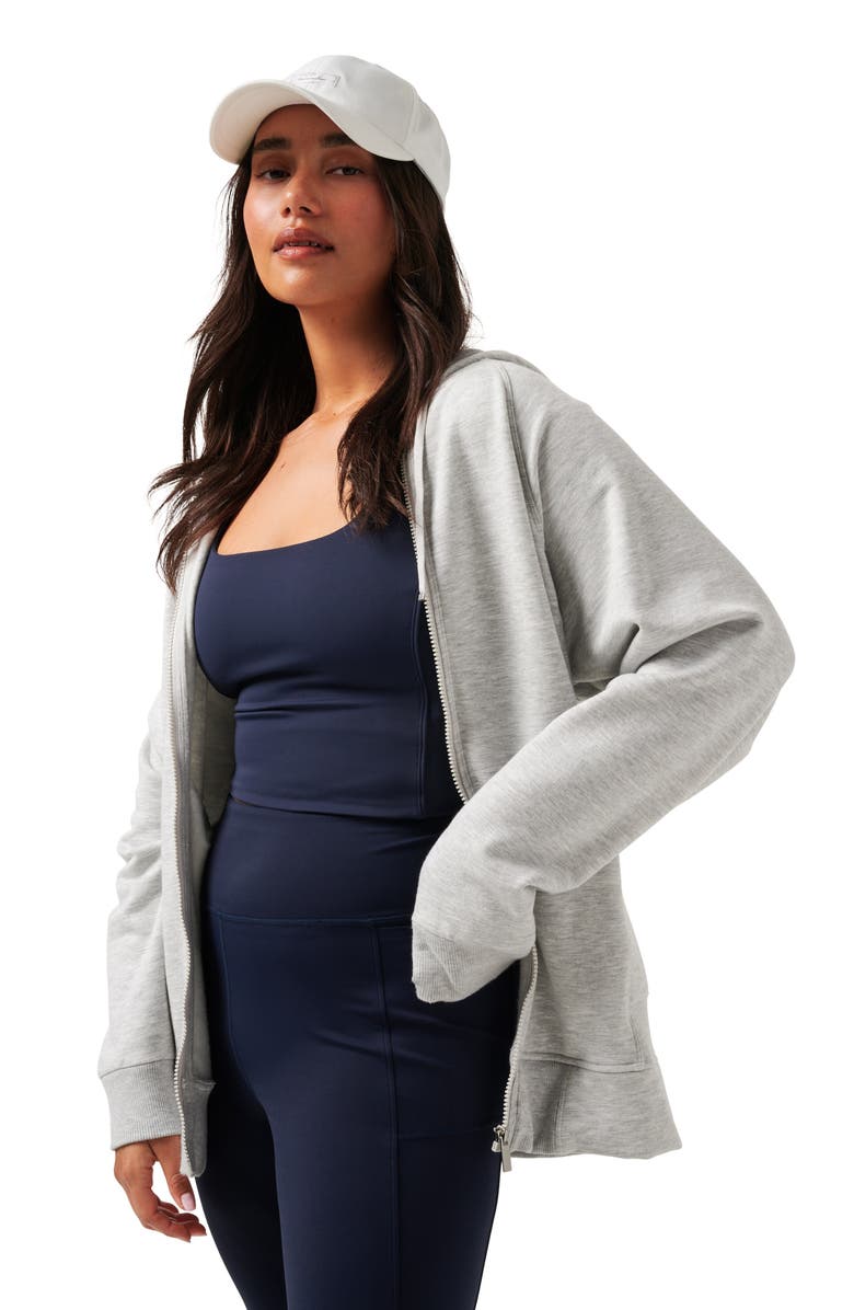 TravisMathew Off Script Stretch Modal & Cotton Zip Hoodie, Alternate, color, 