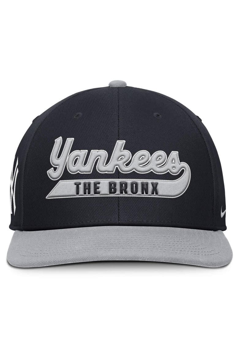 Men's Nike Navy/Gray New York Yankees Pro Performance Snapback Hat, Alternate, color, Navy
