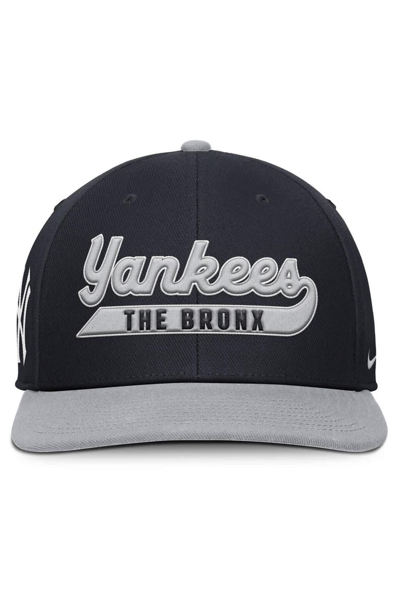 Nike Men's Nike Navy/Gray New York Yankees Pro Performance Snapback Hat, Alternate, color, Navy