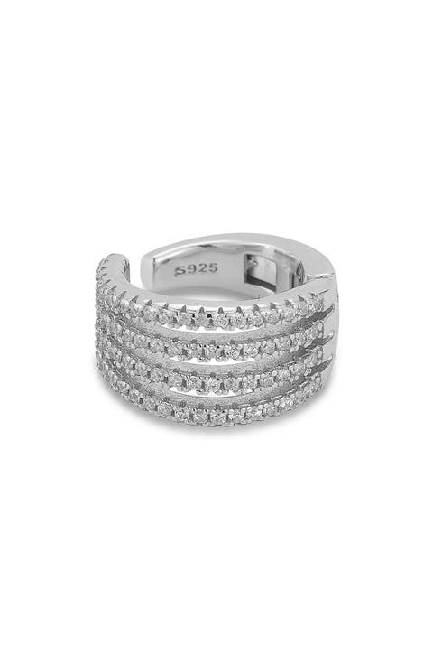 Multi Row Cubic Zirconia Ear Cuff