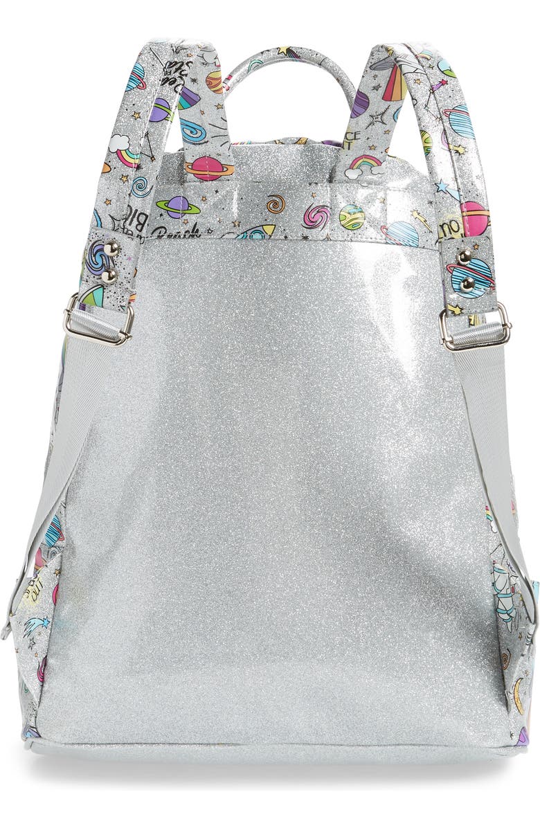 Bari Lynn Emoji Metallic Backpack, Alternate, color,