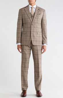 Glen Plaid 3-Piece Suit Set