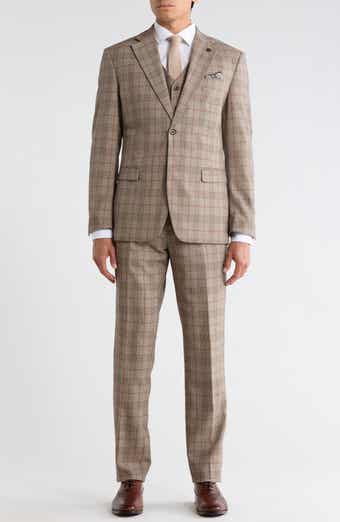 Glen Plaid 3-Piece Suit Set