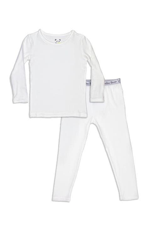 Kids' Milk White Set of 2 Piece Pajamas