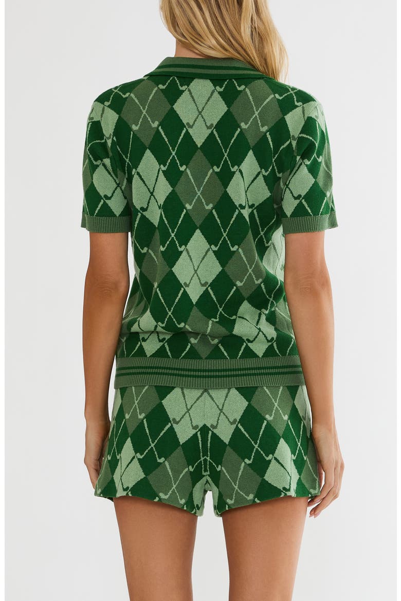 Giana Argyle Cotton Blend Sweater, Alternate, color, CLUB ARGYLE