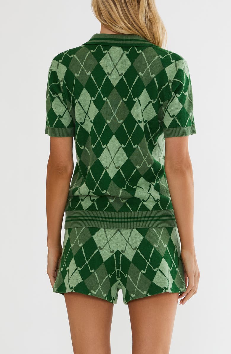Beach Riot Giana Argyle Cotton Blend Sweater, Alternate, color, Club Argyle
