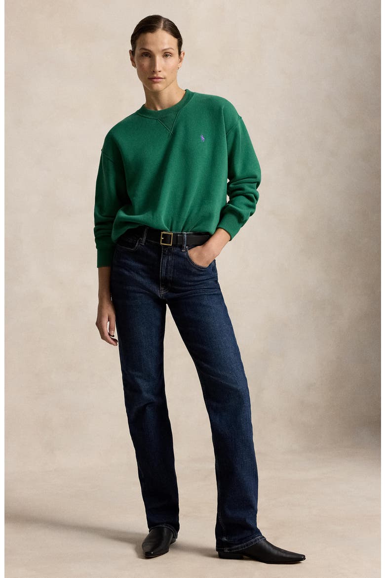 Arctic Fleece Sweatshirt, Alternate, color, BUSH GREEN