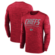 Nike Men's Nike Red Kansas City Chiefs Sideline Offensive Transition Velocity Dri-FIT Long Sleeve T-Shirt