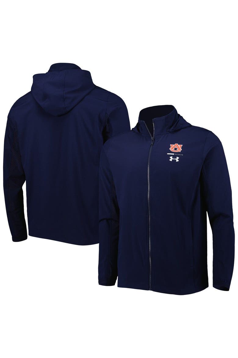Men's Under Armour Navy Auburn Tigers Swoven Performance Full-Zip Jacket, Main, color, Navy