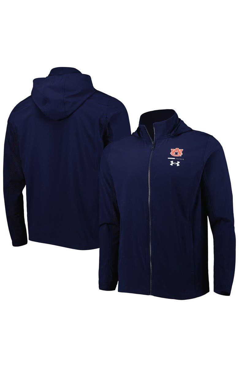 Under Armour Men's Under Armour Navy Auburn Tigers Swoven Performance Full-Zip Jacket, Main, color, Navy