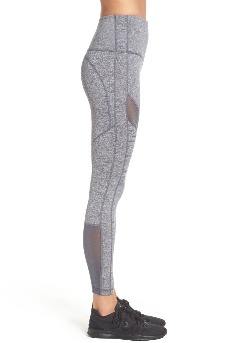 Autumn High Waist Moto Ankle Leggings, Alternate, color, GREY GRAPHITE