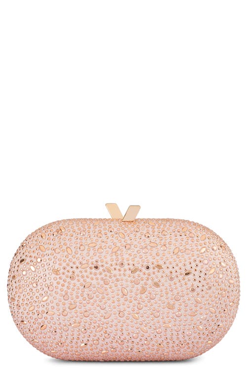 Olga Berg Faye Oval Frame Clutch In Pink