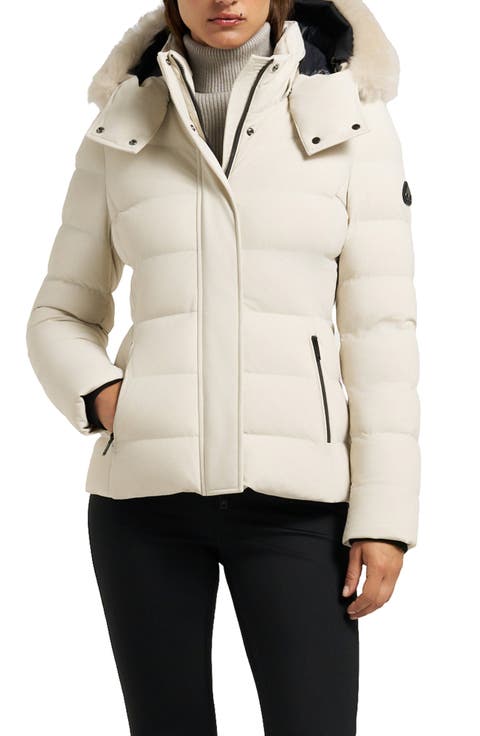 Betta Shearling Trim 800 Fill Power Down Water Repellent Jacket