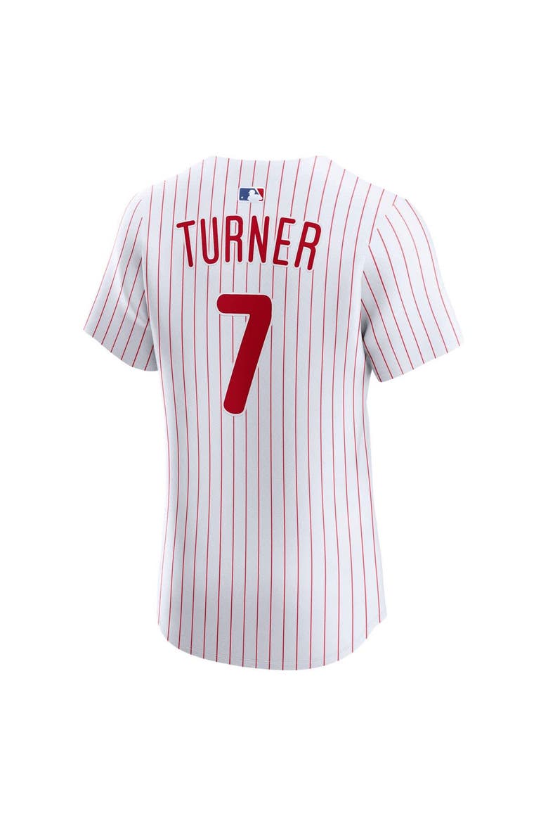Men's Nike Trea Turner White Philadelphia Phillies Home Elite Jersey, Alternate, color, White