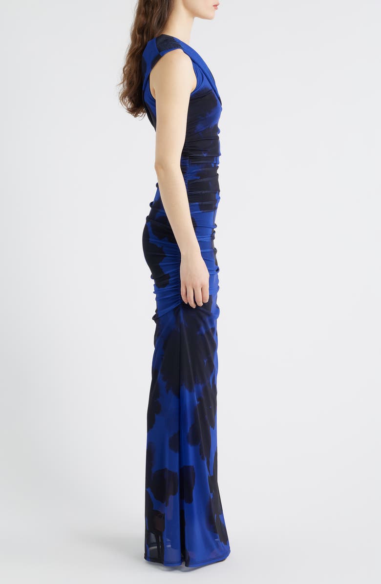 Black Halo Rosario Maxi Dress, Alternate, color, Inkstorm Blue