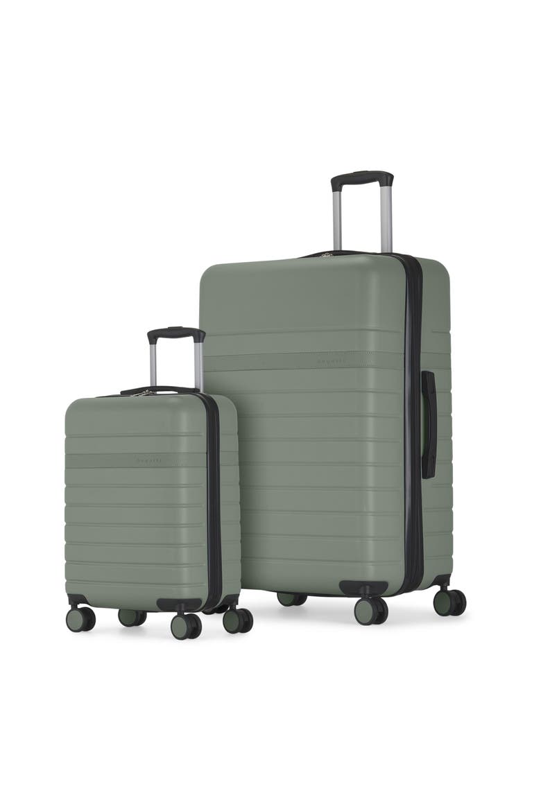 Lisbon 2 Piece Hardside Luggage Set with Expansion, Main, color, Sage green