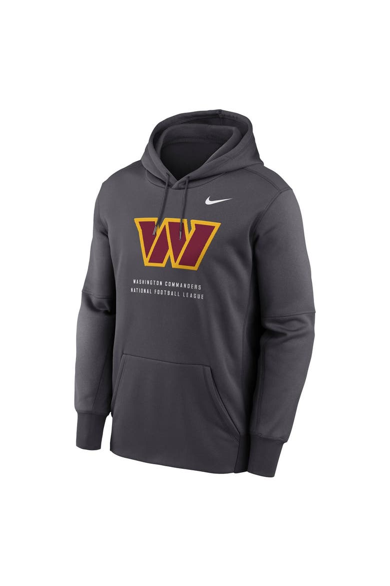 Men's Nike Charcoal Washington Commanders Toss Sweep Therma-FIT Hoodie, Alternate, color, Charcoal