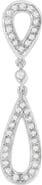 Haus of Brilliance 14 White Gold 1/4 cttw Round Cut Diamond Double Tear Drop Pendant Necklace