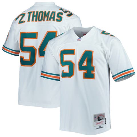 Men's Mitchell & Ness Zach Thomas White Miami Dolphins Legacy Replica Jersey