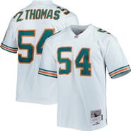 Mitchell & Ness Men's Mitchell & Ness Zach Thomas White Miami Dolphins Legacy Replica Jersey