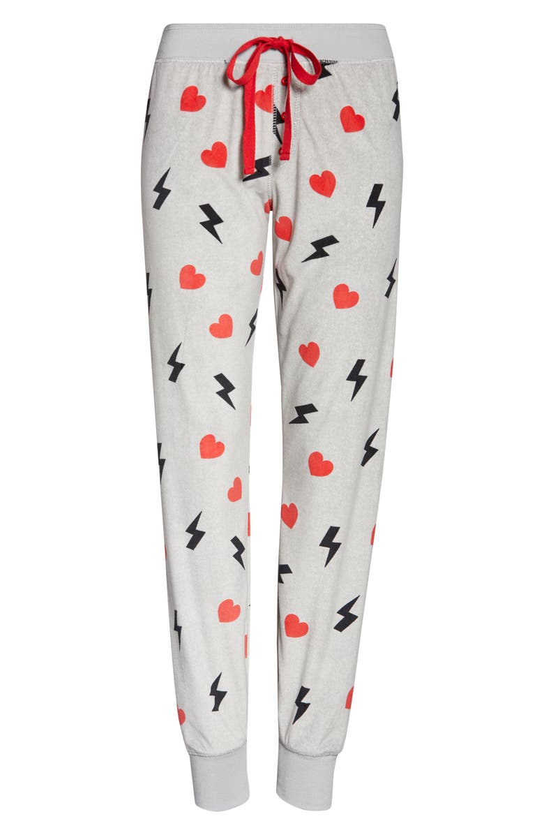 PJ Salvage Silky Velour Jam Pajama Pants, Alternate, color,