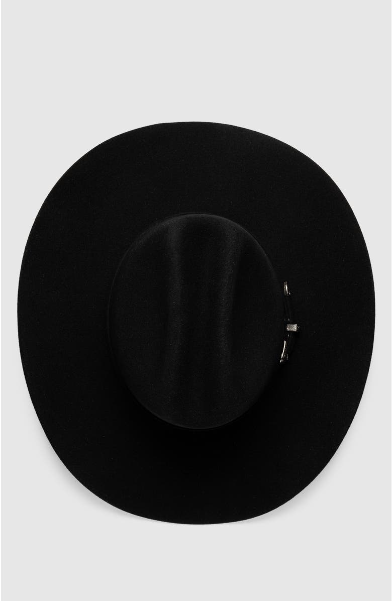 Manela The Maverick Premier Wool Western Cowboy Hat, Alternate, color, Black