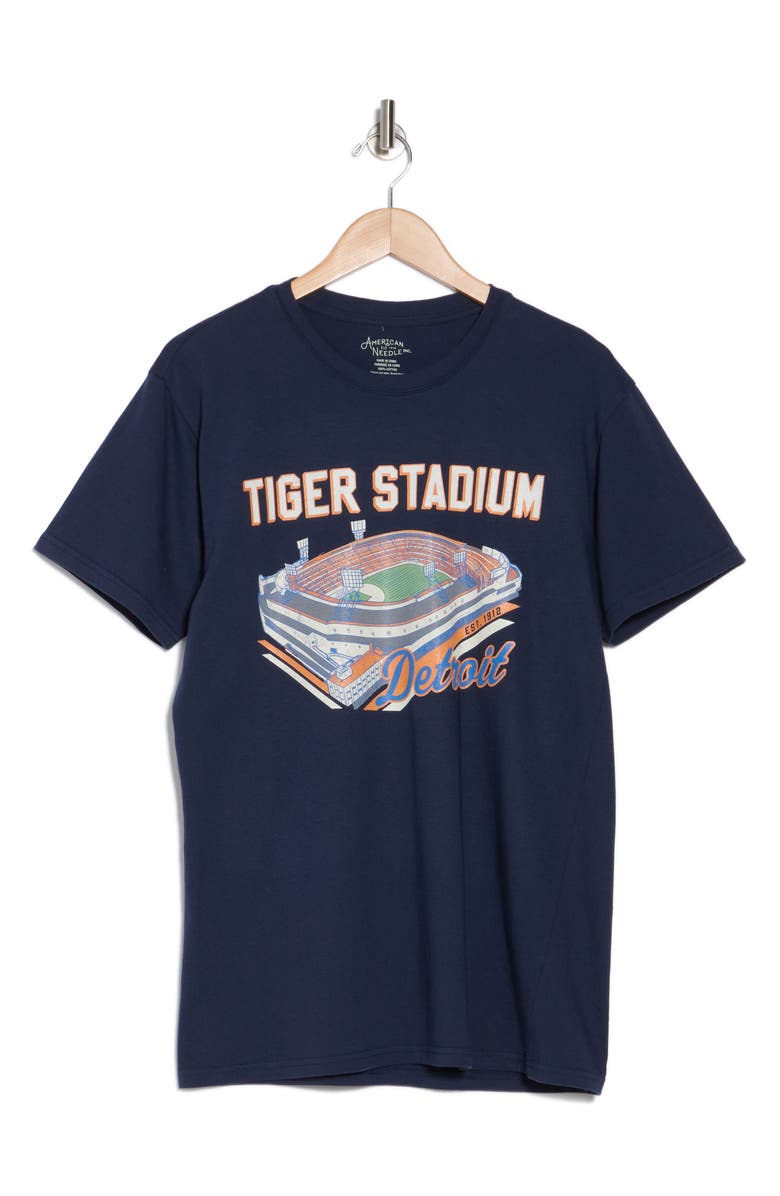 American Needle Tiger Stadium Cotton Graphic T-Shirt, Alternate, color, Navy